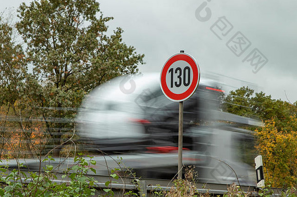 速度限制标志高速公路高速公路德国