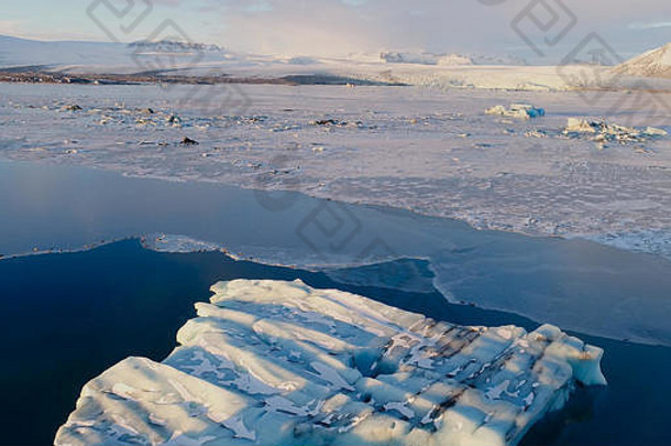冰川冰山景观