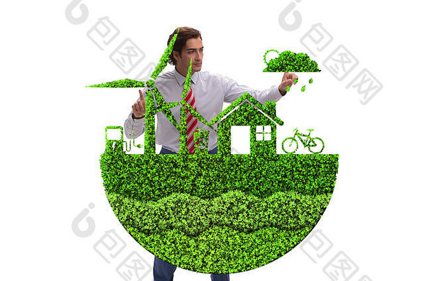 商人生态绿色概念