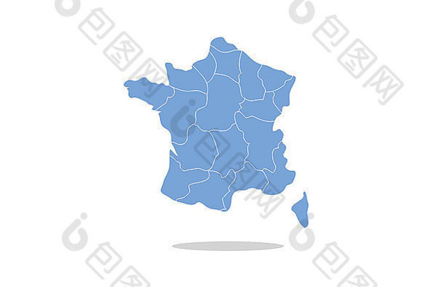 法国地图地区
