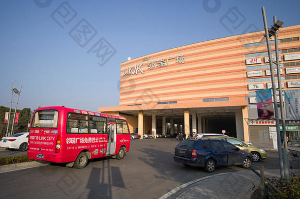 航天飞机迷你公共汽车汽车停链接城市购物中心苏州中国