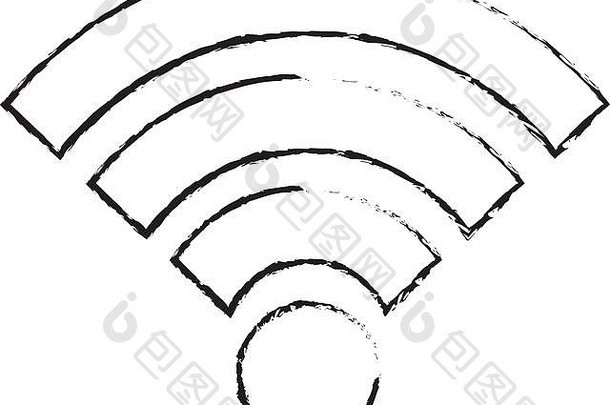 无线网络互联网连接信号波