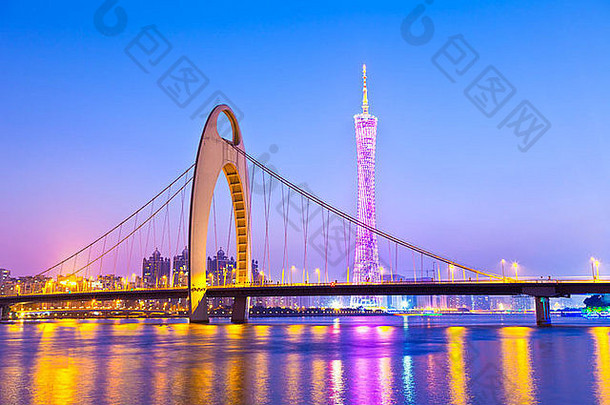 广州桥晚上中国