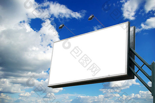 广告广告牌天空背景