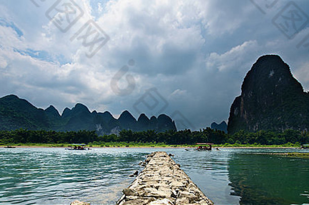 美丽的河yangshuo桂林广西省中国