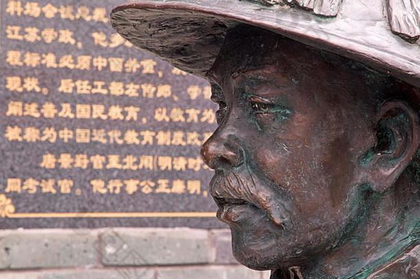 青铜雕像城市桂林中国告诉故事历史桂林