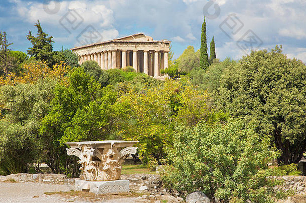 雅典寺庙火神赫菲斯托斯
