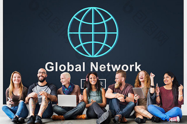全球网络沟通连接概念