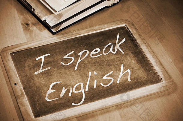 句子说话英语写粉笔黑板上表格书