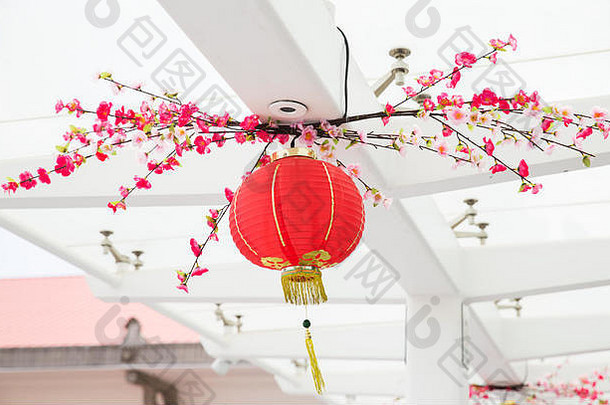 天花板装饰挂中国人灯笼