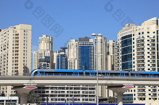 地铁火车市中心迪拜曼联阿拉伯阿联酋航空公司