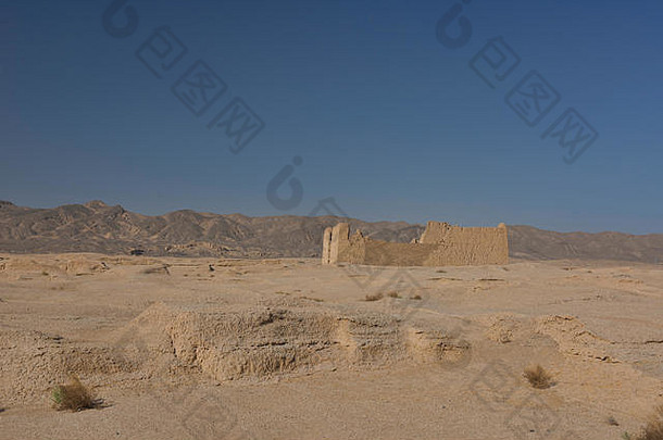 交河古老的废墟早....光吐鲁番新疆中国
