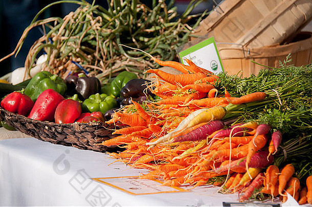 当地的种植水果蔬菜出售农民市场市中心博伊西爱达荷州