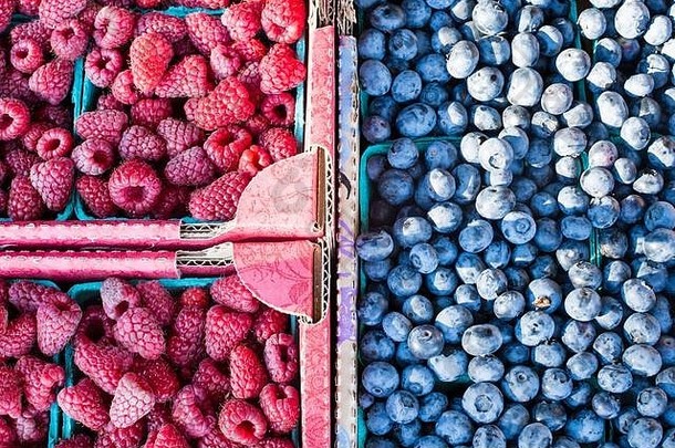 树莓蓝莓农民市场