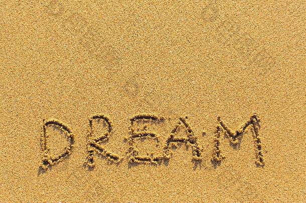 梦想词画金沙子海海滩