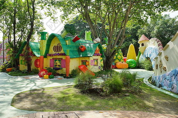 帕图姆他尼府泰国11月内部视图有趣的公园命名梦想世界帕图姆他尼府泰国受欢迎的娱乐