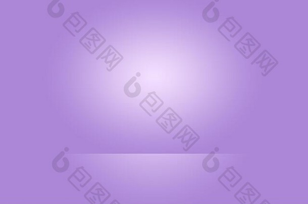 工作室背景概念黑暗梯度紫色的工作室房间背景产品