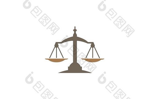 平衡象征尺度标志设计插图法律象征
