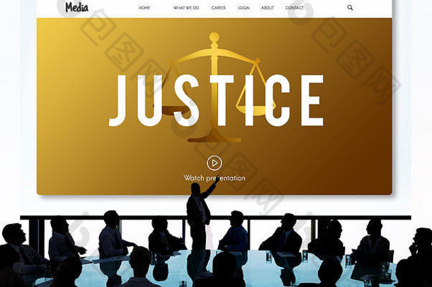 正义法律图标法院概念