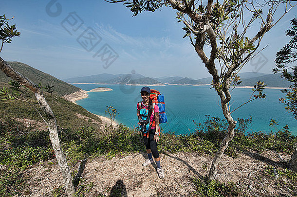 徒步旅行地理小道高岛储层离开如果在香港香港
