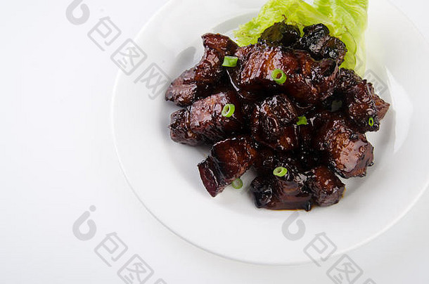 猪肉中国人厨房亚洲食物