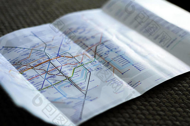 伦敦12月地下地铁地图抢劫者伦敦地铁