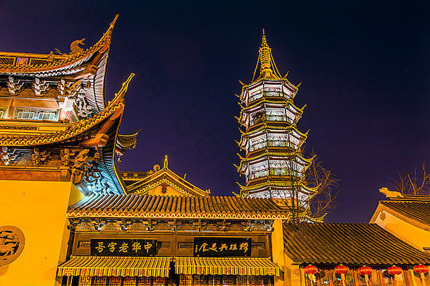 佛教南昌nanchan寺庙宝塔塔星星无锡江苏省中国寺庙建立了约