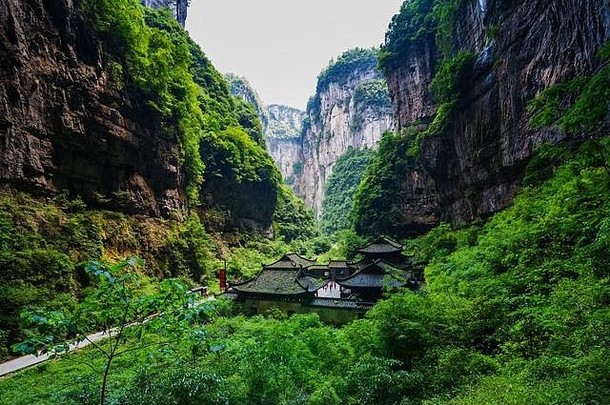 五龙岩溶地质公园重庆中国著名的的地方谷中国世界遗产景观