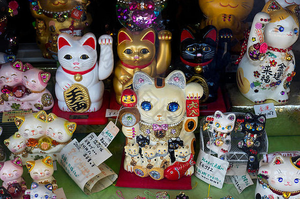《京都议定书》日本各种传统的马内金科幸运的猫纪念品礼物