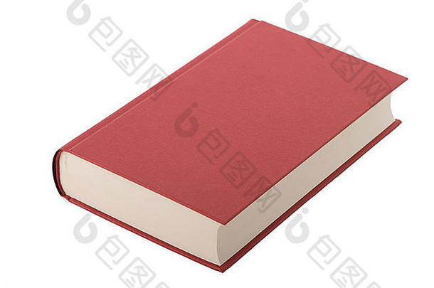 品牌红色的精装书书空白封面
