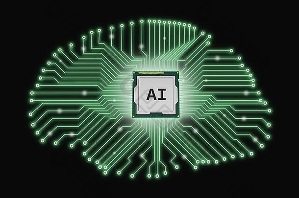 人工情报Cpu大脑印刷电路董事会微处理器插图