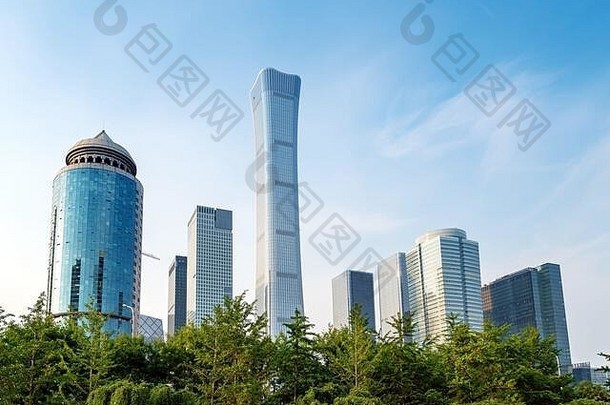 高层建筑金融区城市北京中国