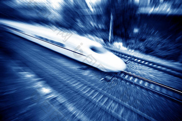 运动模糊高速火车