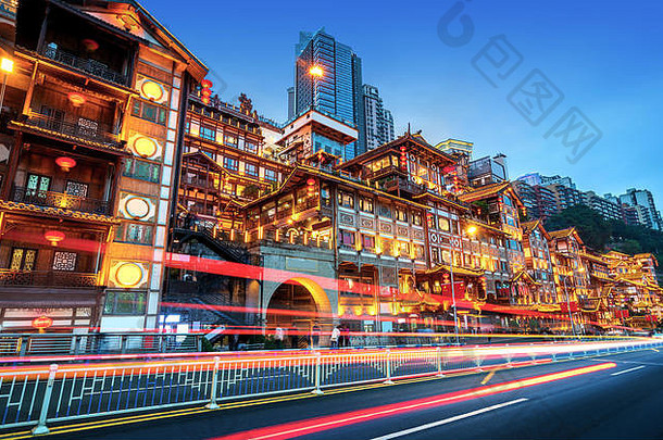 重庆中国城市景观香港山坡上区