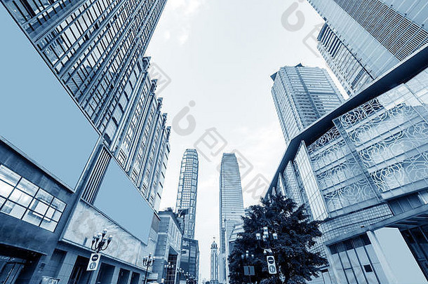 西方摩天大楼大城市重庆中国