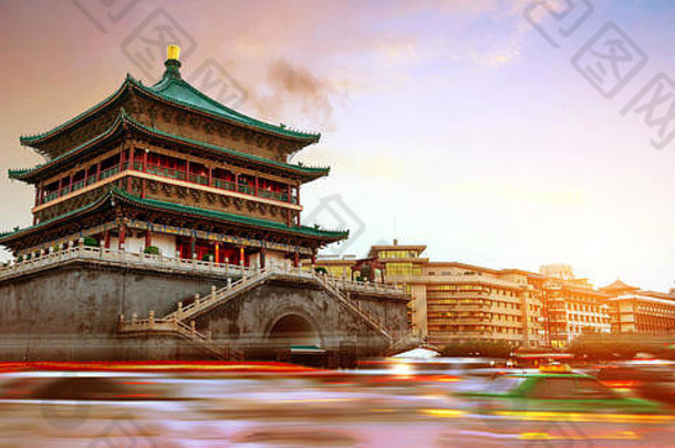 中国西安城市具有里程碑意义的贝尔塔