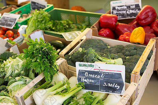 市场摊位板条箱水果蔬菜生产