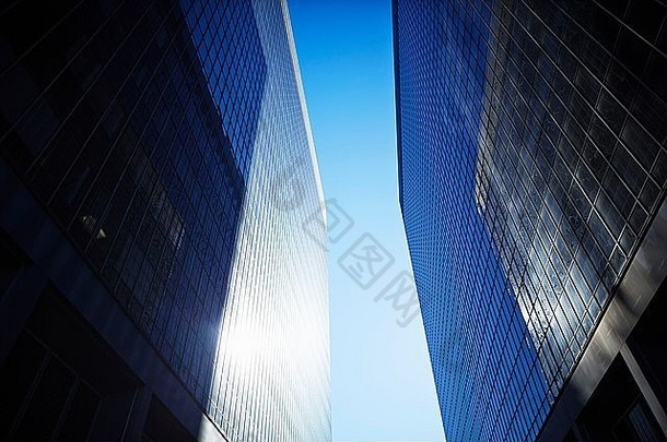 低角视图摩天大楼布鲁克林纽约美国