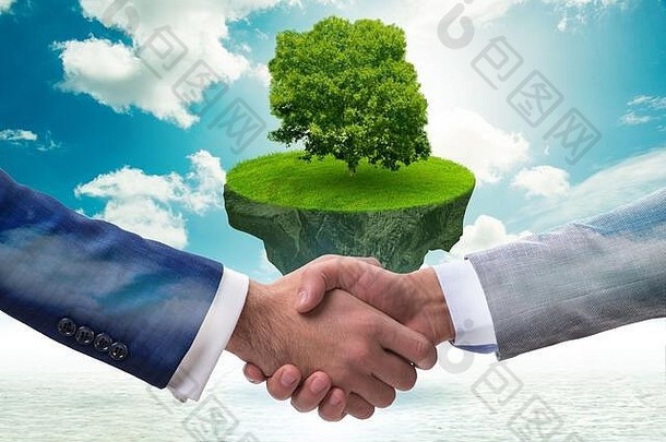 巴黎协议概念生态环境