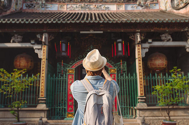 旅行者thien快宝塔专用的中国人海女神妈祖胆囊唐人街区域西贡