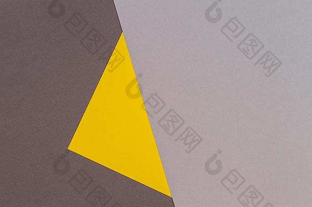 黄色的灰色颜色纸背景摘要几何纸时尚的背景