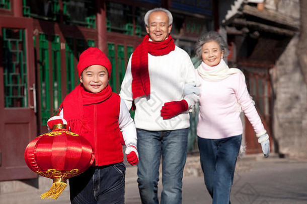 家庭庆祝中国人一年