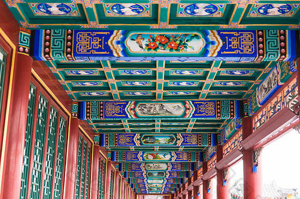 长走廊夏天宫北京
