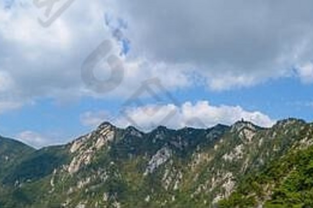 夏天风景天堂村国家地质公园湖北中国
