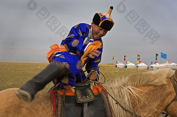 纳丹节日蒙古奥运游戏蒙古自治地区东北中国