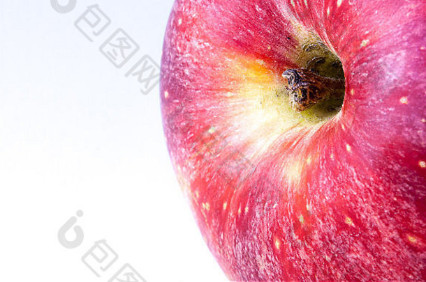 内部红色的苹果关闭图像