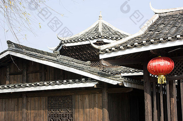 传统的中国人屋顶体系结构