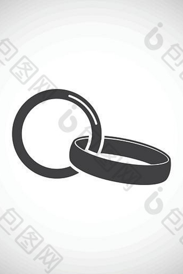 婚礼环<strong>图标</strong>背景图形网络设计简单的插图互联网概念象征网站按钮移动应用程序