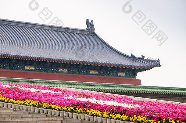 外观屋顶细节寺庙还北京帝国宫中国