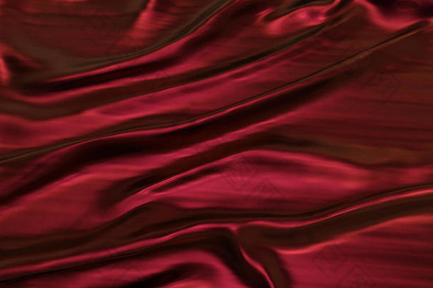 插图红色的深红色的缎布摘要背景光滑的优雅的设计